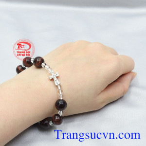 Chuỗi mân côi mắt hổ 10 ly