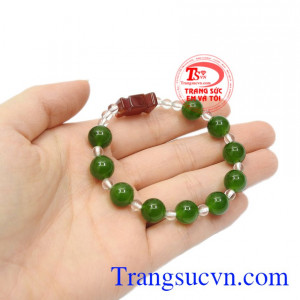 Chuỗi mân côi nerphrite phù hợp mệnh Mộc và Hỏa.