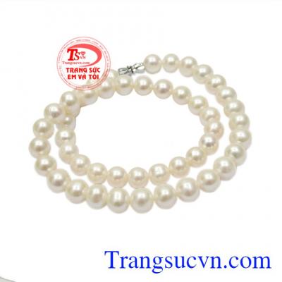 Chuỗi ngọc trai quý bà cao cấp.