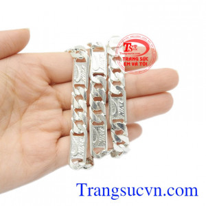 Dây chuyền nam bạc thương hiệu đẹp.