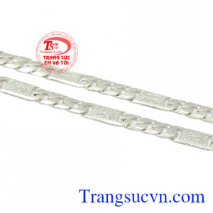 Dây chuyền nam bạc thương hiệu thanh toán an toàn.