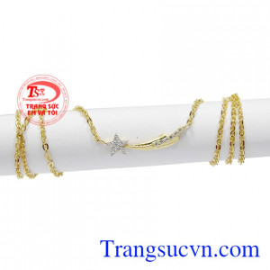 Dây chuyền ngôi sao may mắn chất lượng.