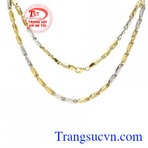 Dây chuyền thời trang nam giới bảo hành 12 tháng.