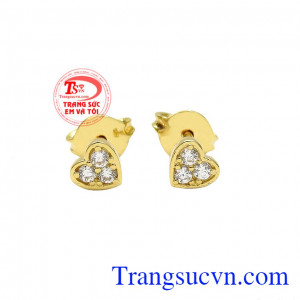 Hoa tai trái tim bé nhỏ