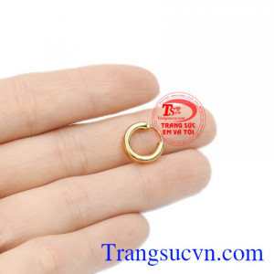 Hoa tai vàng trơn nhận đặt chế tác theo yêu cầu.