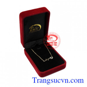 Lắc tay vàng nhịp đập trái tim chất lượng.