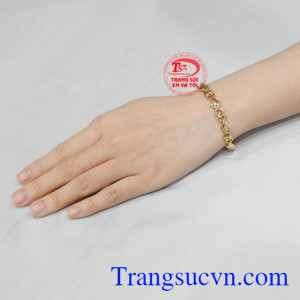 Lắc tay vàng tây thời thượng