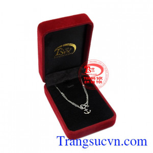 Lắc tay vàng trắng tình yêu thanh toán an toàn.