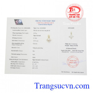 Mặt dây ngọc trai kiêu sa.