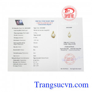 Mặt dây vàng ngọc trai quý phái nhận đặt chế tác theo yêu cầu. 