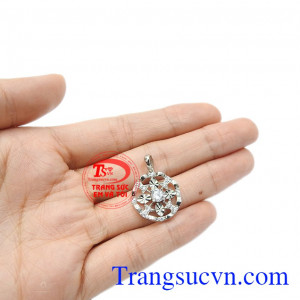 Mặt dây vàng trắng thời trang nhận đặt chế tác theo yêu cầu, giao hàng toàn quốc.