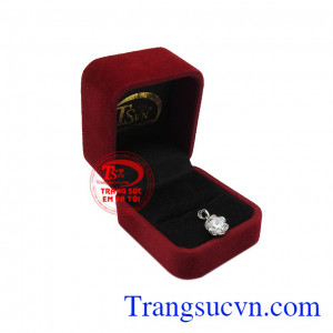 Mặt nữ vàng trắng dễ thương nhận đặt chế tác theo yêu cầu.