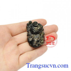 Mặt phật Di Lặc saphir ấm no món quà ý nghĩa.