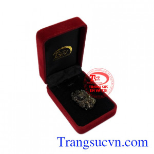 Mặt phật Di Lặc saphir ấm no