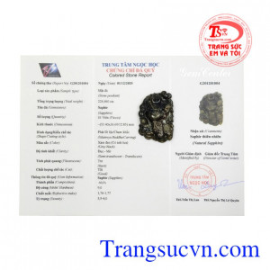 Mặt phật Di Lặc saphir cát tường