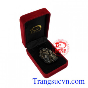 Mặt phật Di Lặc saphir hạnh phúc