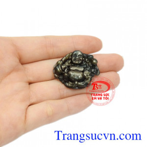 Mặt phật Di Lặc saphir hộ mệnh có giấy kiểm định.
