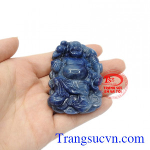 Mặt phật Di Lặc saphir phúc lộc đảm bảo chất lượng.