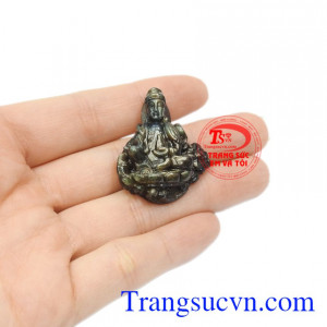 Mặt phật Quan Âm saphir an yên chất lượng