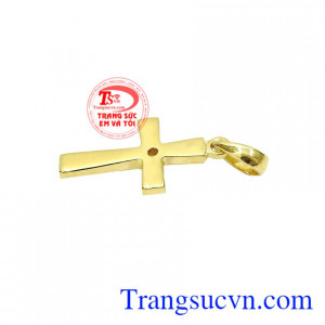 Mặt thánh giá vàng an lành. Mặt thánh giá vàng an lành đảm bảo chất lượng.