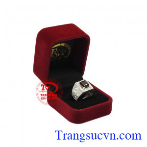Nhẫn bạc granat rồng bay nhận giao hàng toàn quốc.