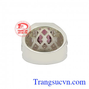 Đặc biệt, viên đá granat hợp phong thủy sẽ mang đến nhiều vận may và tài lộc cho chủ nhân. Nhẫn bạc nam granat quyền lực
