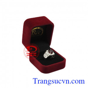 Granat chính là biểu tượng cho sự quyền lực và khát vọng. Nhẫn bạc nam granat thủ lĩnh