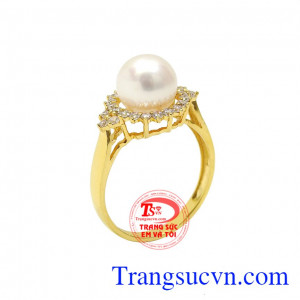 Nhẫn ngọc trai đẳng cấp