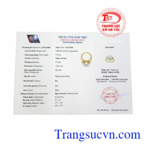 Nhẫn ngọc trai đẳng cấp
