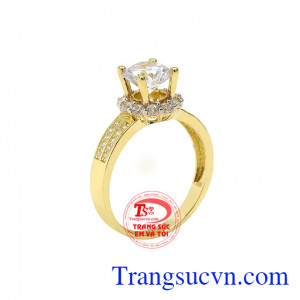 Nhẫn nữ vàng rạng rỡ