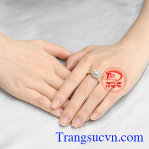 Nhẫn nữ vàng rạng rỡ