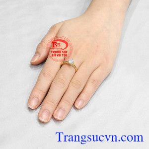Nhẫn nữ vàng tiểu thư