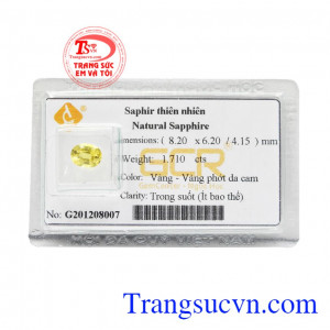 Saphir vàng ép vỉ quyền lực