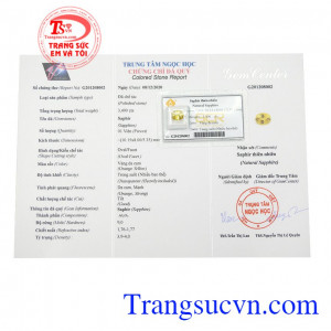 Saphir vàng ép vỉ thịnh vượng giao hàng toàn quốc, thanh toán an toàn.