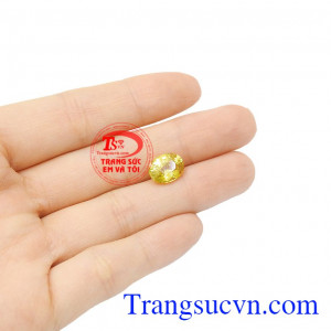 Saphir vàng ép vỉ thịnh vượng