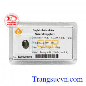 Viên saphir tài lộc