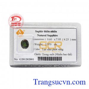 Viên saphir thiên nhiên ép vỉ