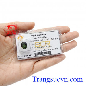 Viên saphir thiên nhiên ép vỉ