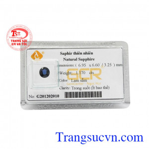 Viên saphir thiên nhiên quyền quý