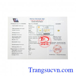 Viên saphir vàng phú quý được giao hàng trên toàn quốc.