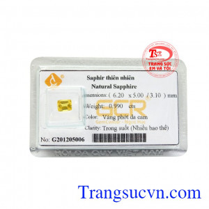 Viên saphir vàng sang trọng