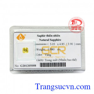 Viên saphir vàng tình yêu