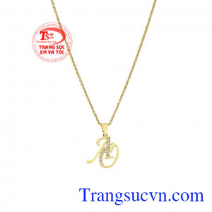 Sản phẩm phù hợp để làm quà tặng cho người phụ nữ của bạn. Bộ dây chữ AO gắn kim cương