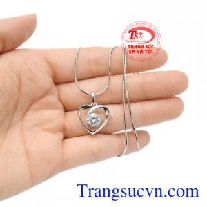 Bộ mặt dây nữ trái tim chất lượng