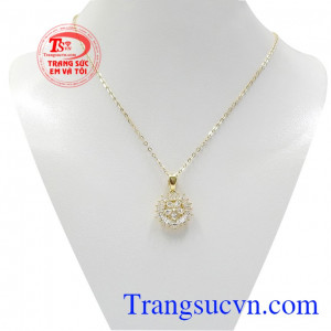 Bộ trang sức lấp lánh vàng tây