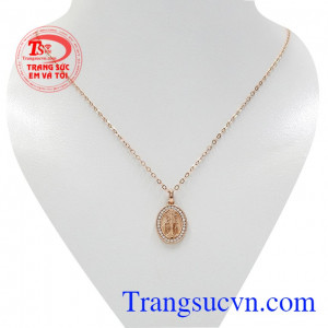 Bộ trang sức vàng hồng Đức mẹ đẹp