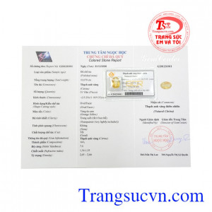 Sản phẩm cũng là món quà mang ý nghĩa cát tường dành tặng người thân, bạn bè. Đá thạch anh vàng an yên có giấy kiểm định.