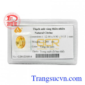Đá thạch anh vàng cát tường mang đến may mắn cho người mệnh Thổ và Kim.