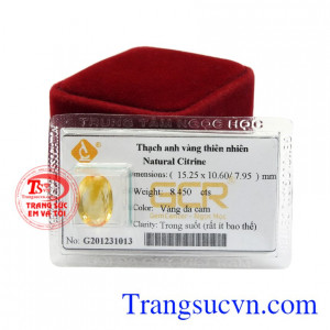 Thạch anh vàng chứa nhiều nguồn năng lượng tích cực giúp người đeo tăng cường trí nhớ, sự tập trung cho người đeo.