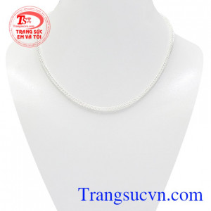 Dây bạc trẻ em nhỏ xinh dành cho các bé yêu đeo hợp thời trang.